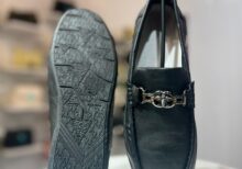 Summer Hot Selling Men's Casual Pea Shoes Black Non slip Shoes Lightweight Non slip PU Leather Breathable Lazy Shoes